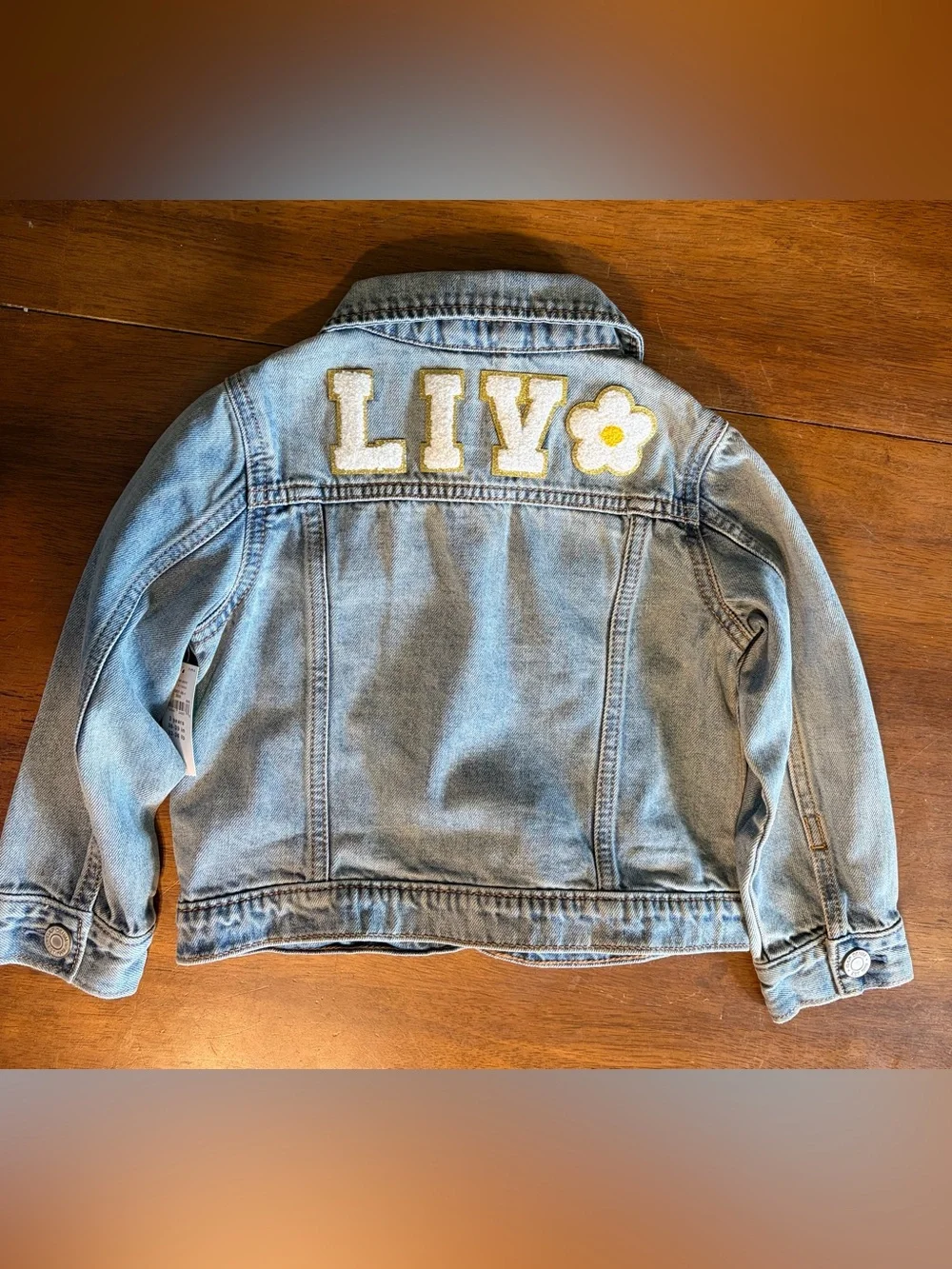 3T Baby Gap Denim Jacket Personalized with “LIV” NWT